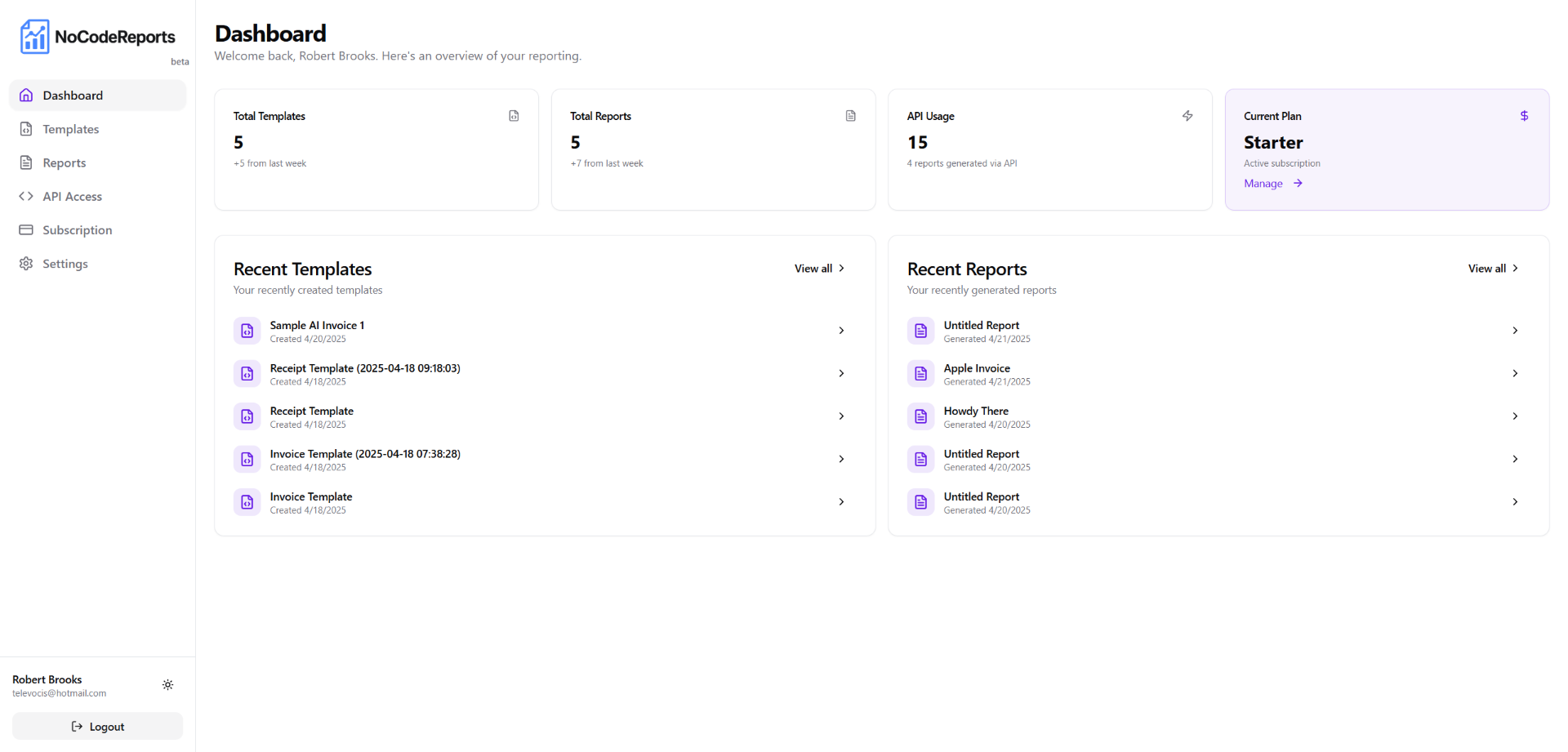 NoCodeReports — AI Reporting for Everyone